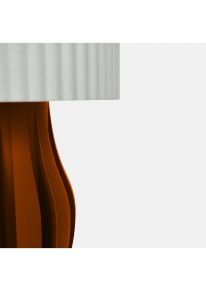 Orbis Abajur -Bej Başlıklı | Minimalist - Şık | Masa - Gece Lambası