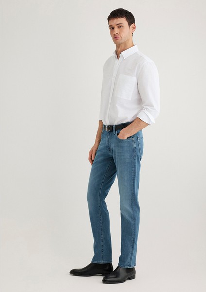 Martin Mavi Black Puslu Vintage Koyu Mavi Jean Pantolon 0037889348 modelleri