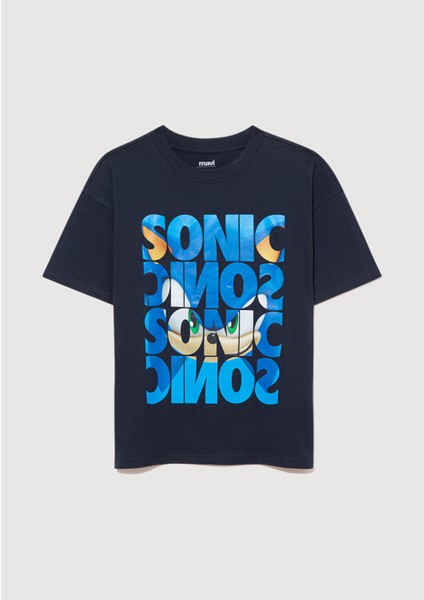 Sonic Baskılı Lacivert Tişört 6610307-70490 modelleri