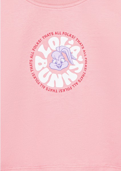 Lola Bunny Baskılı Pembe Tişört 7610290-71027 fırsatları