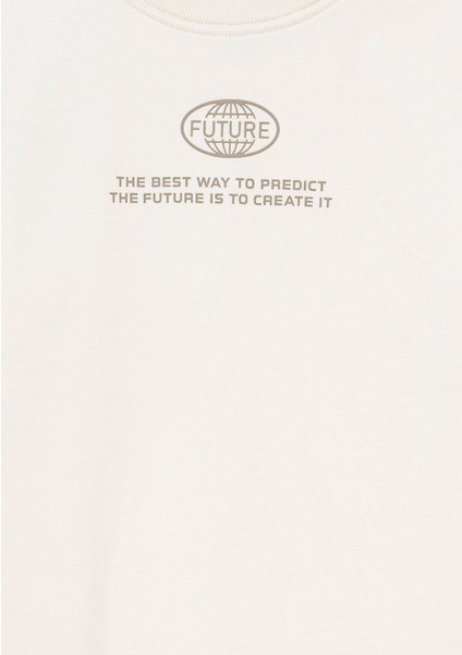 Future Baskılı Ekru Tişört 6610271-70055 fırsatları