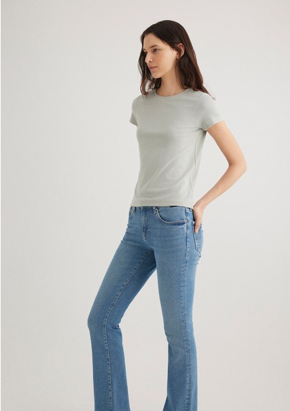 Yeşil Basic Tişört 1612904-70084 modelleri
