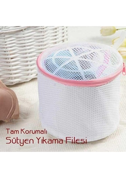 Süen Yıkama Filesi Tam Korumalı Hassas Çamaşır Yıkama Aparatı