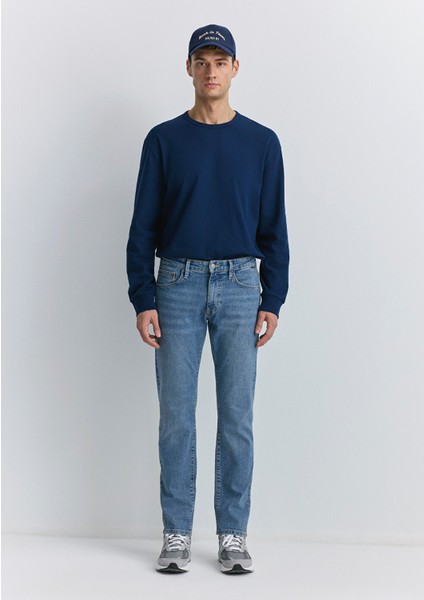 Hunter 90LAR Puslu Vintage Açık Mavi Jean Pantolon 0020289268
