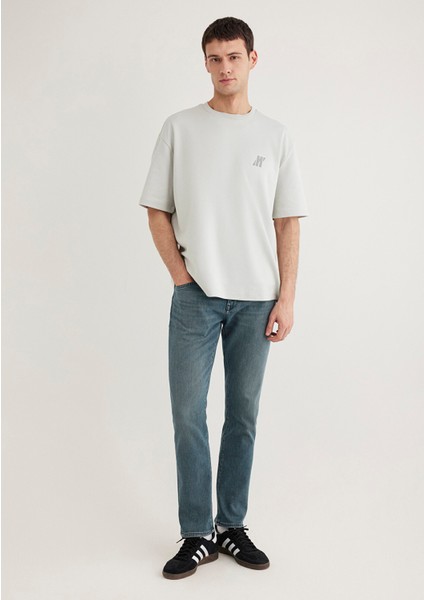 Marcus Pro Sport Puslu Indigo Mavi Jean Pantolon 0035187919
