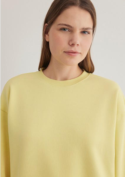 Sporty Lux Sarı Sweatshirt 1S10285-71303