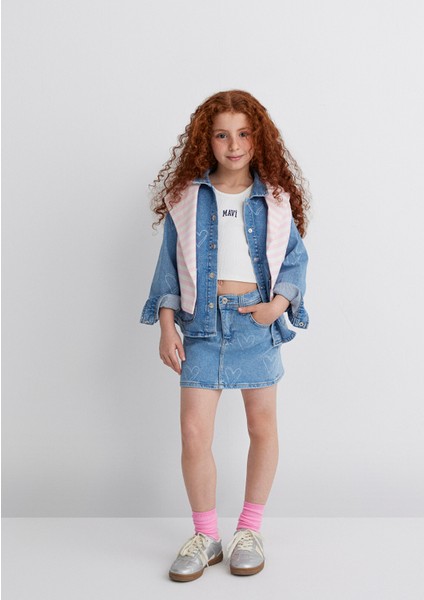 Lulu Açık Mavi Jean Gömlek 7210002-89486