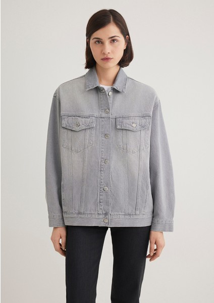 Luna 90LAR Açık Gri Jean Ceket 1110177-89166 modelleri