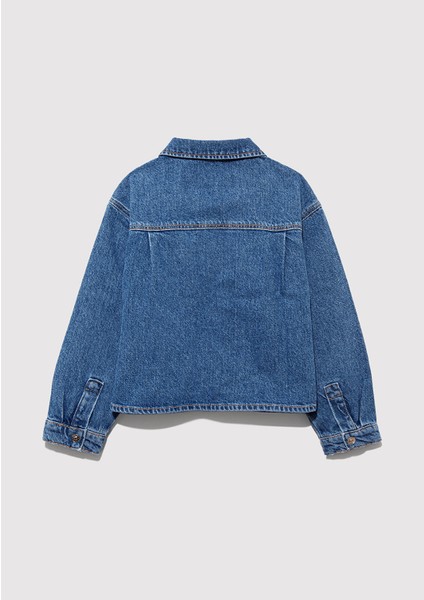 Lida 90s Mavi Jean Gömlek 7211401-89490