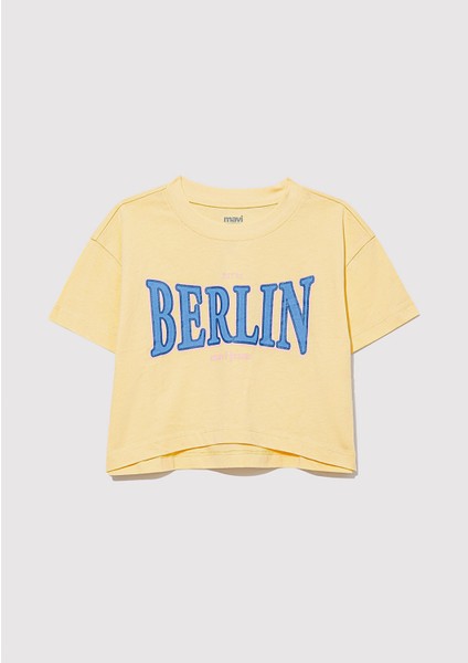 Berlin Baskılı Sarı Tişört 7610269-89145