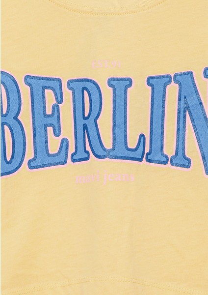 Berlin Baskılı Sarı Tişört 7610269-89145