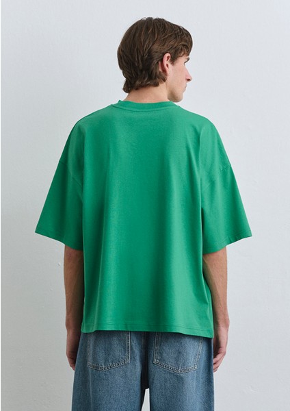 Bisiklet Yaka Yeşil Basic Tişört 0611931-71704 modelleri