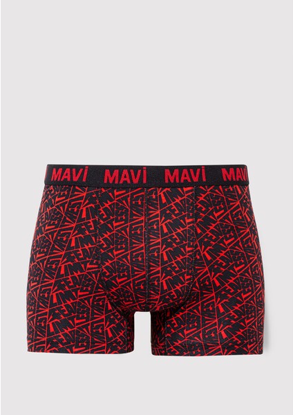 Baskılı Kırmızı Boxer 0911849-25111