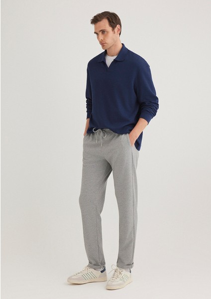 Gri Örme Pantolon 0010460-80018