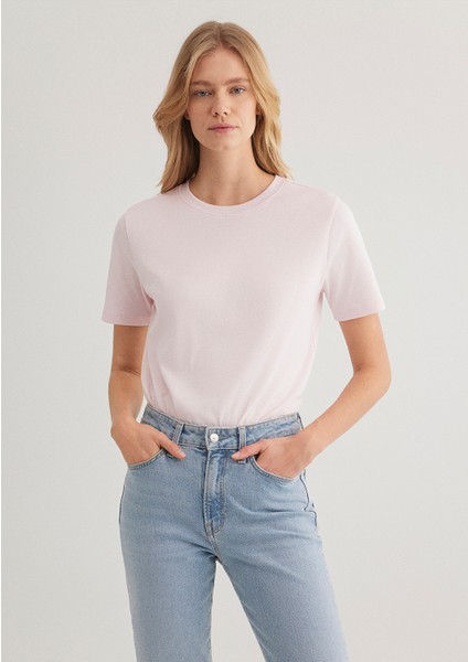 Pembe Basic Tişört 1612916-89200