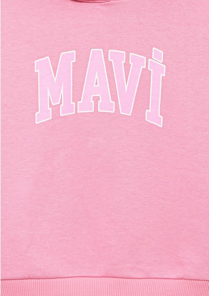 Logo Baskılı Pembe Sweatshirt 7S10080-70972