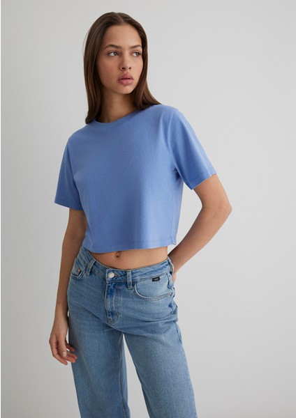 Mavi Crop Basic Tişört 1613072-70854