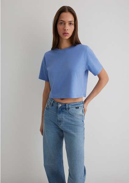 Mavi Crop Basic Tişört 1613072-70854