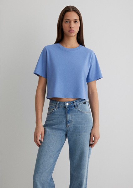 Mavi Crop Basic Tişört 1613072-70854
