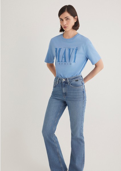 Mavi Logo Baskılı Mavi Tişört 1611990-70834 modelleri