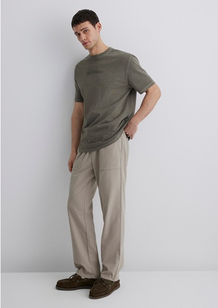 Bej Kargo Pantolon 0010156-80697
