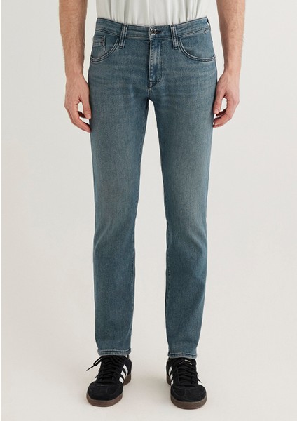 Marcus Pro Sport Puslu Indigo Mavi Jean Pantolon 0035187919