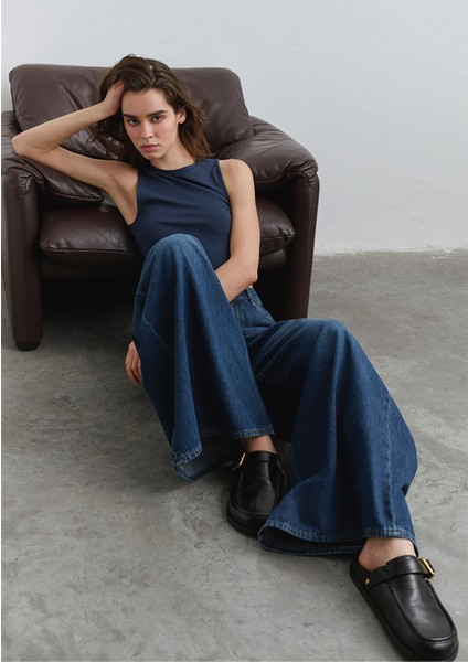 Mimi Iconic Koyu Mavi Jean Pantolon 1012615-90363 fiyatları