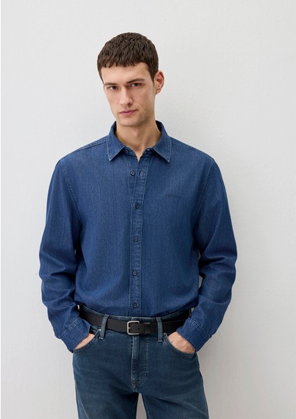 Brad Edition Indigo Mavisi Jean Gömlek 0210921-90592