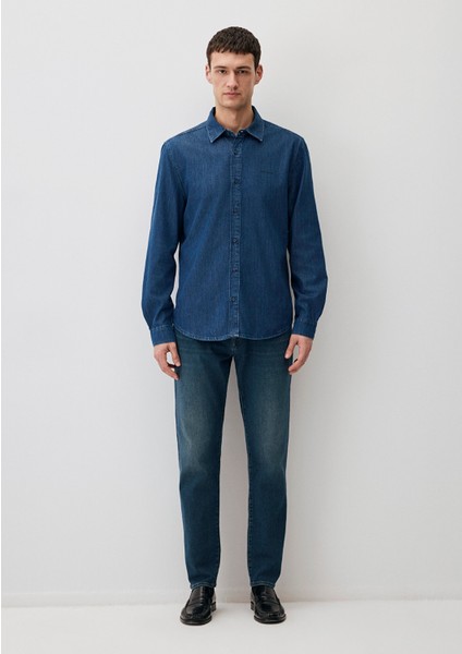 Brad Edition Indigo Mavisi Jean Gömlek 0210921-90592