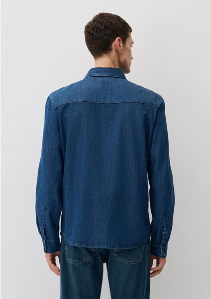 Brad Edition Indigo Mavisi Jean Gömlek 0210921-90592