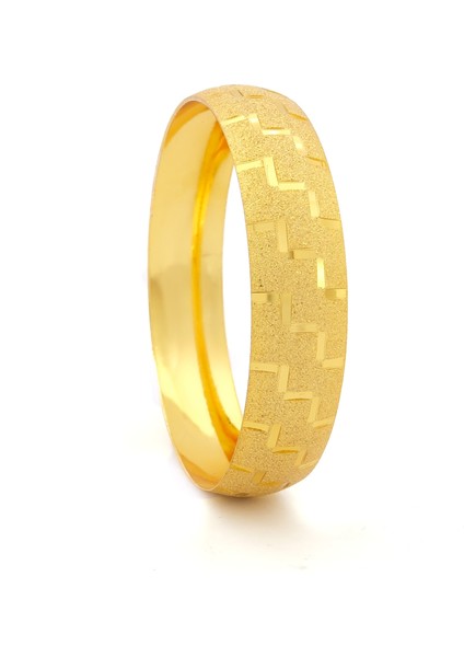 Altın Kaplama Desenli Simli Bilezik 1.5 cm BLZ-3043