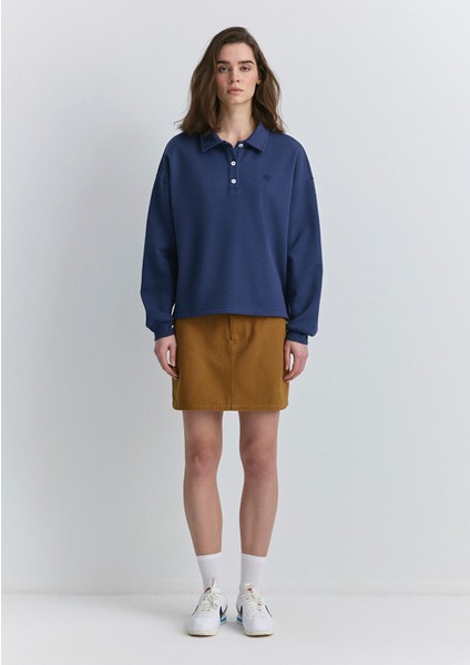 Uzun Kollu Lacivert Polo Tişört 1613502-82318 modelleri