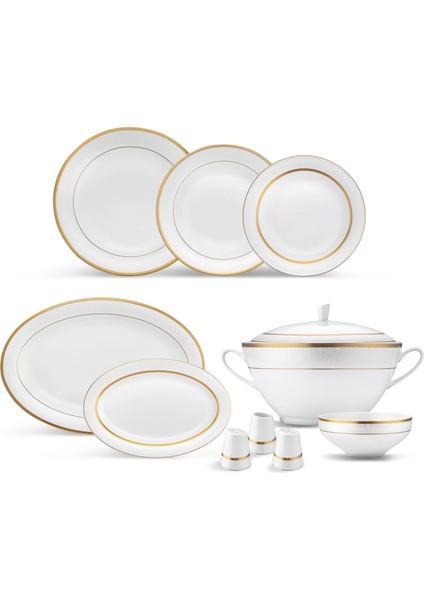 Lope Gold 60 Parça 12 Kişilik Yemek Takımı