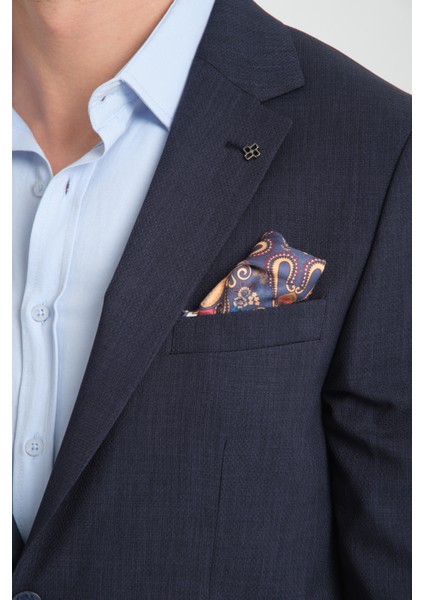 Arunte Erkek Lacivert Keten Görünümlü Ince Dört Mevsim Giyilebilir Slim Fit Blazer Ceket fiyatları