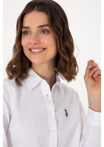 Kadın Beyaz Gömlek Basic 50298103-VR013 fiyatları