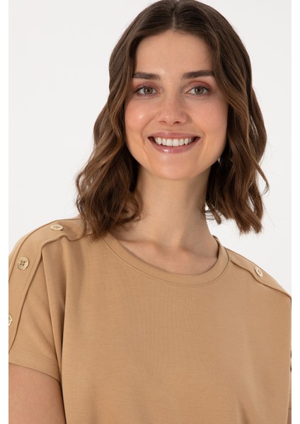 Kadın Camel Tişört 50300737-VR015 fiyatları