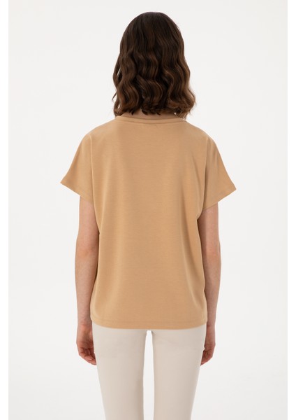 Kadın Camel Tişört 50300737-VR015 indirimleri