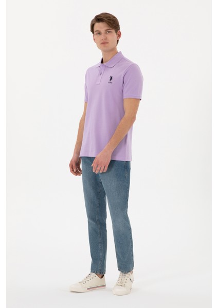 Erkek Lila Tişört Basic 50305929-VR034