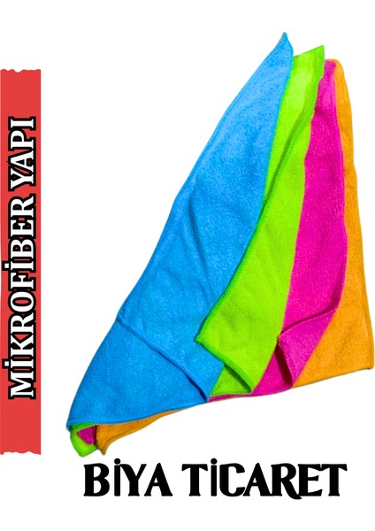 4’lü Mikrofiber Bez Temizlik Bezi