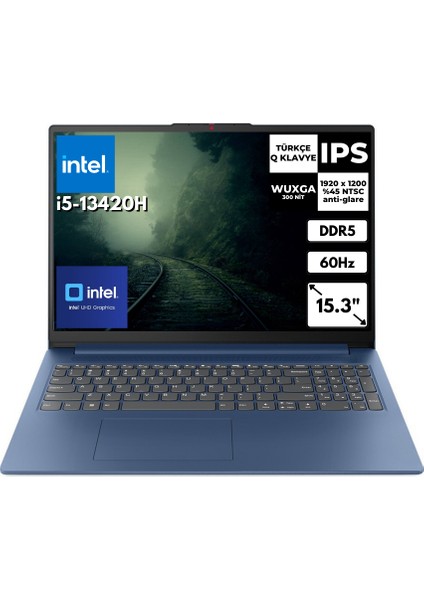 Ideapad 3 I5-13420H 8-Gbddr5 1 Tbssd 15.3" Wuxga Freedos Notebook 83K10062TR Bt2