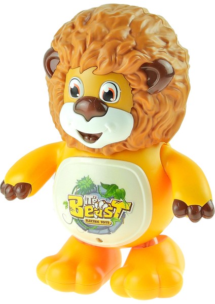 Oyuncak Aslan Işıklı Sesli Hareketli Sevimli Aslan 20 cm