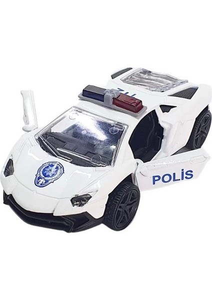 Çek Bırak Metal Polis Arabası -