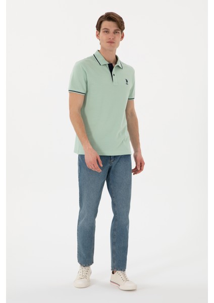 Erkek Su Yeşili Tişört Basic 50305980-VR048