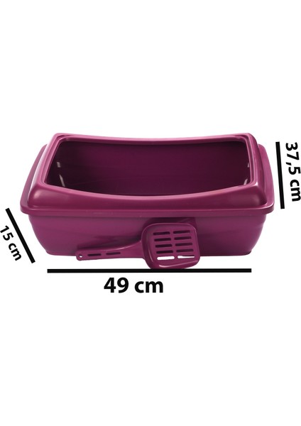 Açık Süzeçli Elekli Kedi Tuvaleti 37X49X17 cm fırsatları