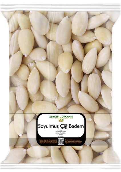 Soyulmuş Çiğ Badem 500 gr. Kabuksuz Çiğ Badem