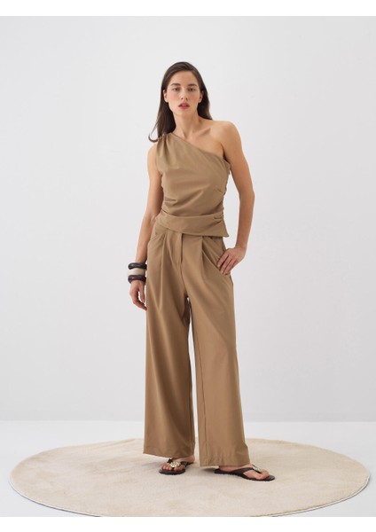 Kadın Camel Oversize Pantolon fiyatları