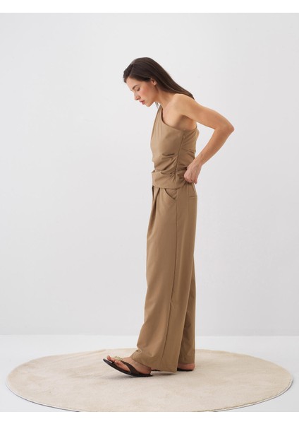 Kadın Camel Oversize Pantolon fırsatları