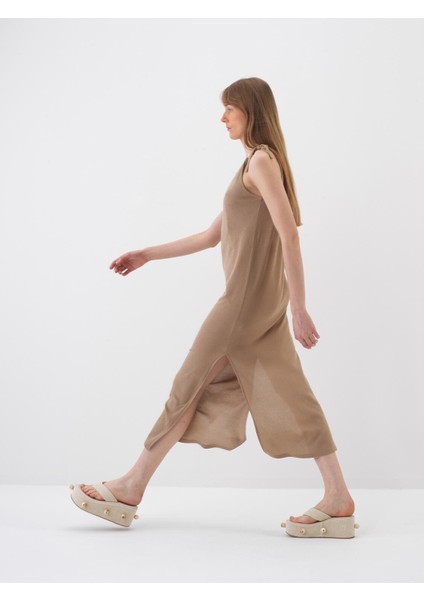 Camel Regular Fit Pamuklu Elbise modelleri