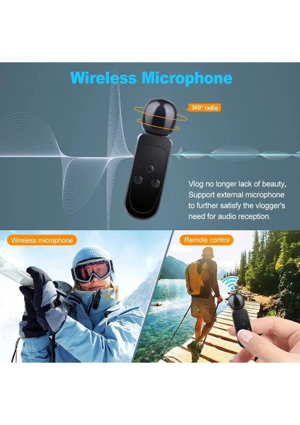 5k Aksiyon Kamerası 4K60FPS Çift IPS Dokunmatik LCD Wifi 170 ° Uzaktan Kumandalı 30M Su Geçirmez 5x Zoom Sarsıntı Önleyici Spor Kamerası indirimleri