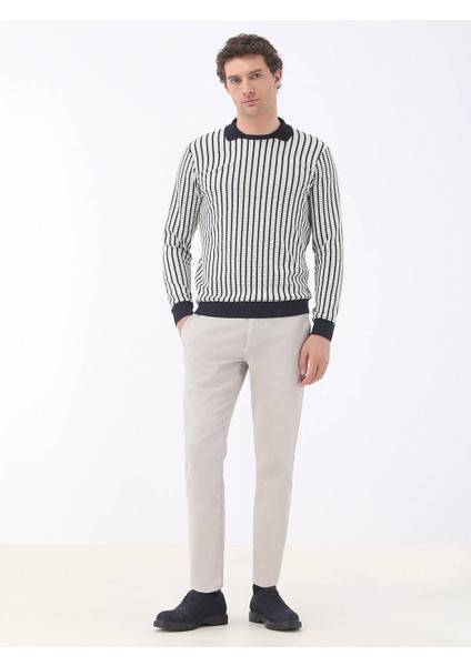 Indigo Bisiklet Yaka Sweatshırt